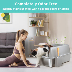 Stainless Steel Cat Litter Box