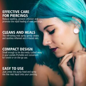 Nanyue Piercing Care Spray, Ear Hole Cleaning, Anti-odor, Swelling And Pain Relief
