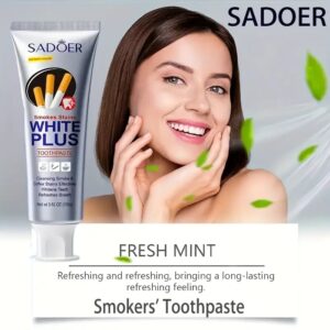 Sadoer Smoking Cessation Toothpaste - Fresh Mint Flavor, Provides Smokers With A Deep Cleanse, Removes Smoke Stains And Macula - Is Prohibited From Being Sold On Temu