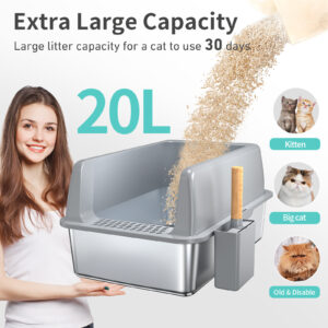Stainless Steel Cat Litter Box