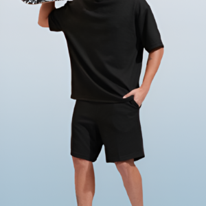 T-Shirt & Shorts Set (Black)