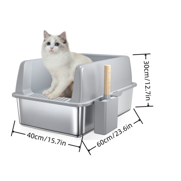 Stainless Steel Cat Litter Box - Image 10