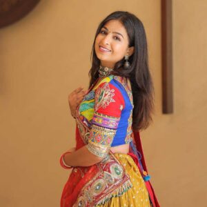 Muslin Cotton Navratri Chaniya Choli | Real Mirror, Gota Zari & Kodi Lace Work | Stitched Lehenga + Unstitched Blouse